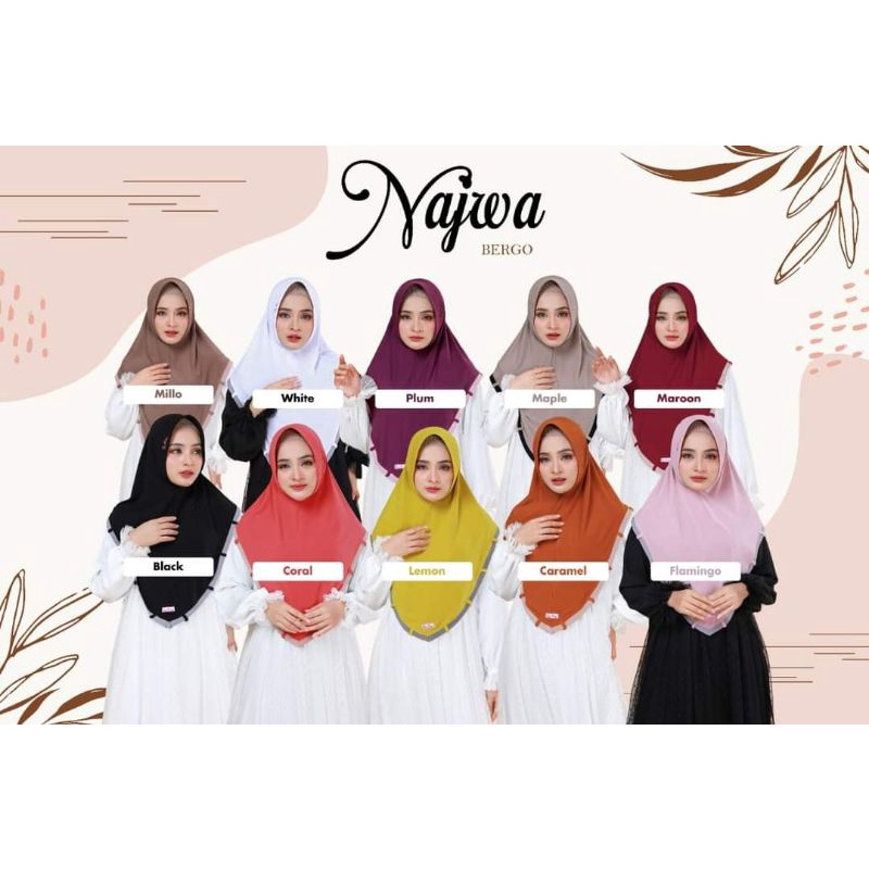 Bergo Najwa ori Linalivia bergo harian bergo adem