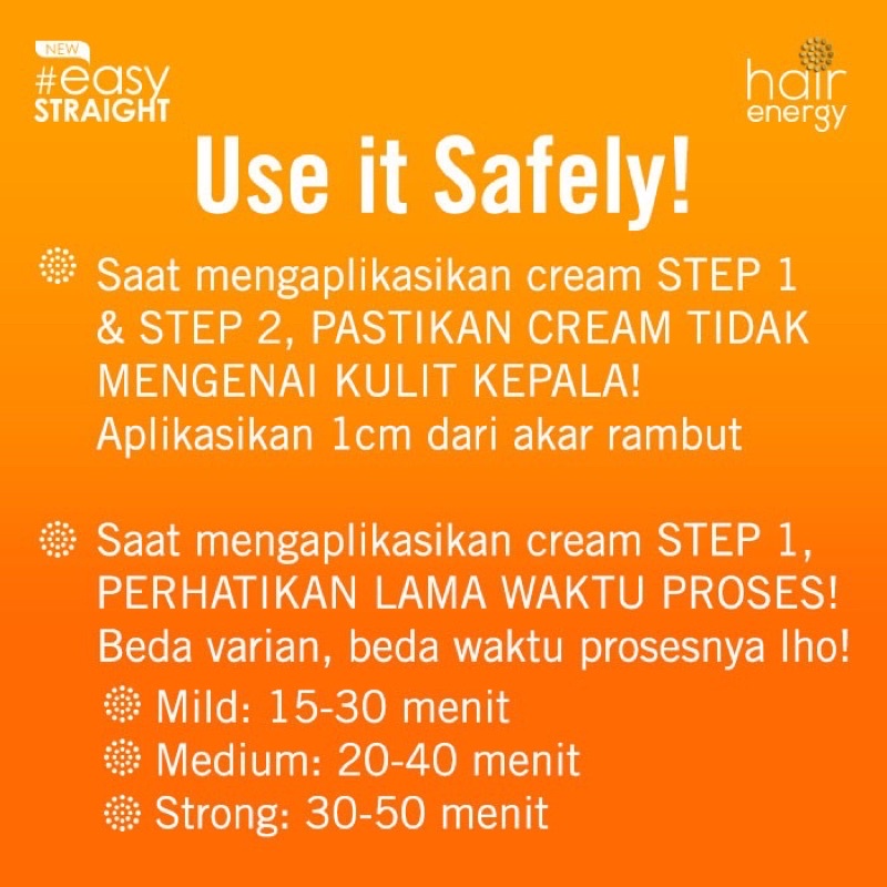 MAKARIZO Hair Energy Easy Straight 120ml Indonesia / Pelurus Rambut Permanen / Mild Medium Strong Neutralizer / #EasyStraight DIY 2-Step Permanent Straightening KIT Cream Milky / 1 2 Step Curly Keriting Gelombang Rebonding Smoothing / Skincare Paket 80ml