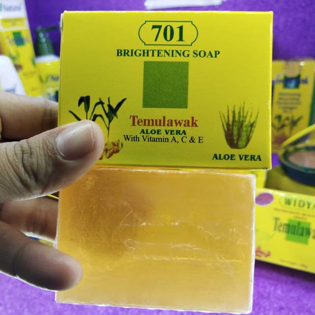 SABUN TEMULAWAK 701 ORIGINAL BPOM - TM BRIGHTENING SOAP ALOE VERA / ALOEVERA