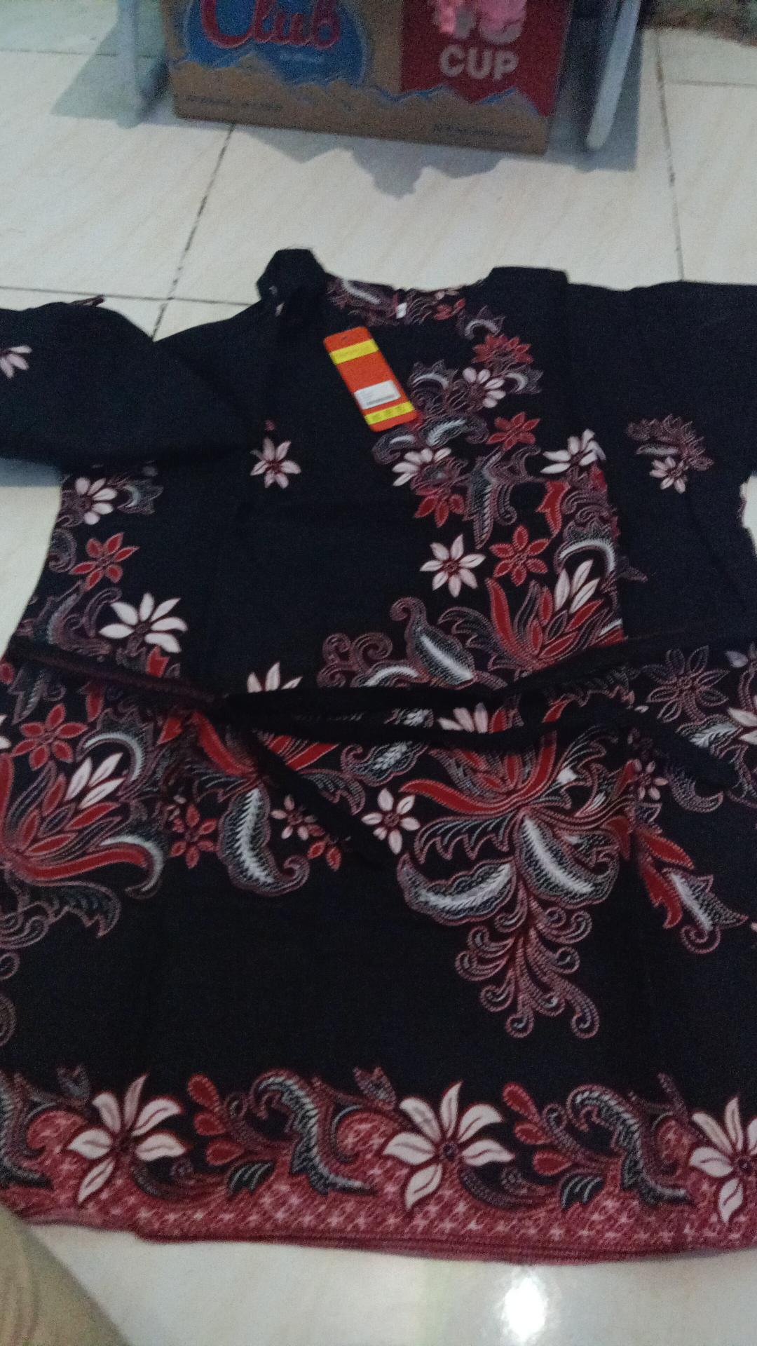 Bs37 Couple Atasan Batik Modern Pria & Wanita Full Katun M L Xl