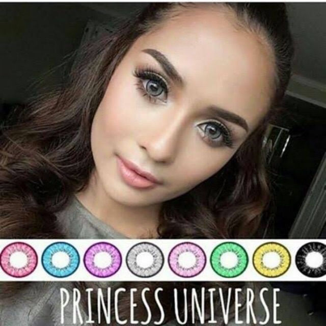 Softlens princess universe blytheye gray brown blue green violet red black