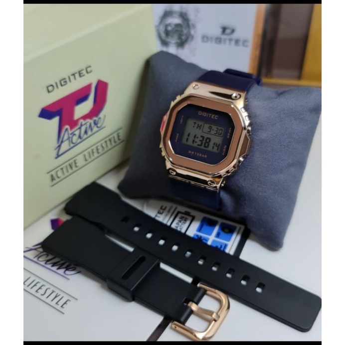 Jam tangan wanita digitec BDG 7054 DIGITAL rubber free tali garansi resmi 1 tahun