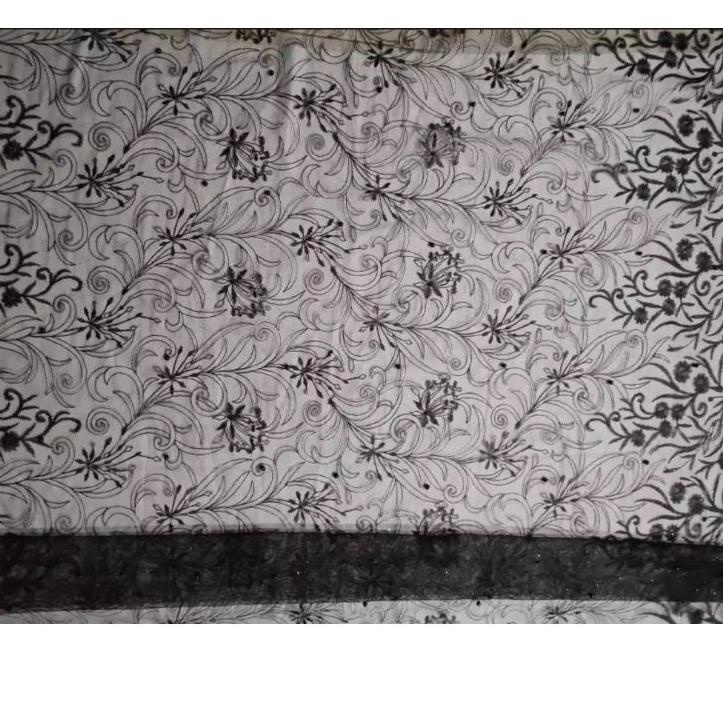 COD Kain Tulle Mutiara Double renda / bahan Tile renda / Terbaru / tile pinggiran terbaru/ kain mete