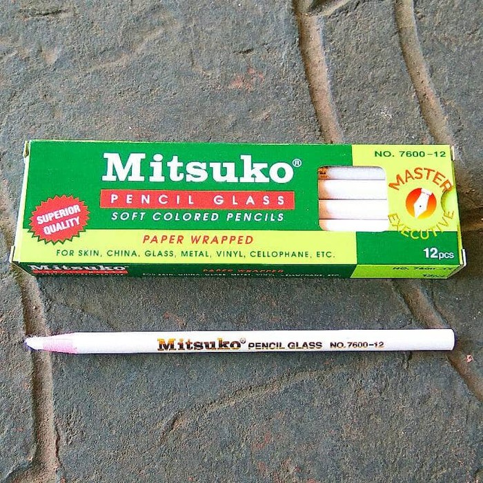 Mitsuko Pencil Glass White / Pensil Kain Putih - Superior Quality