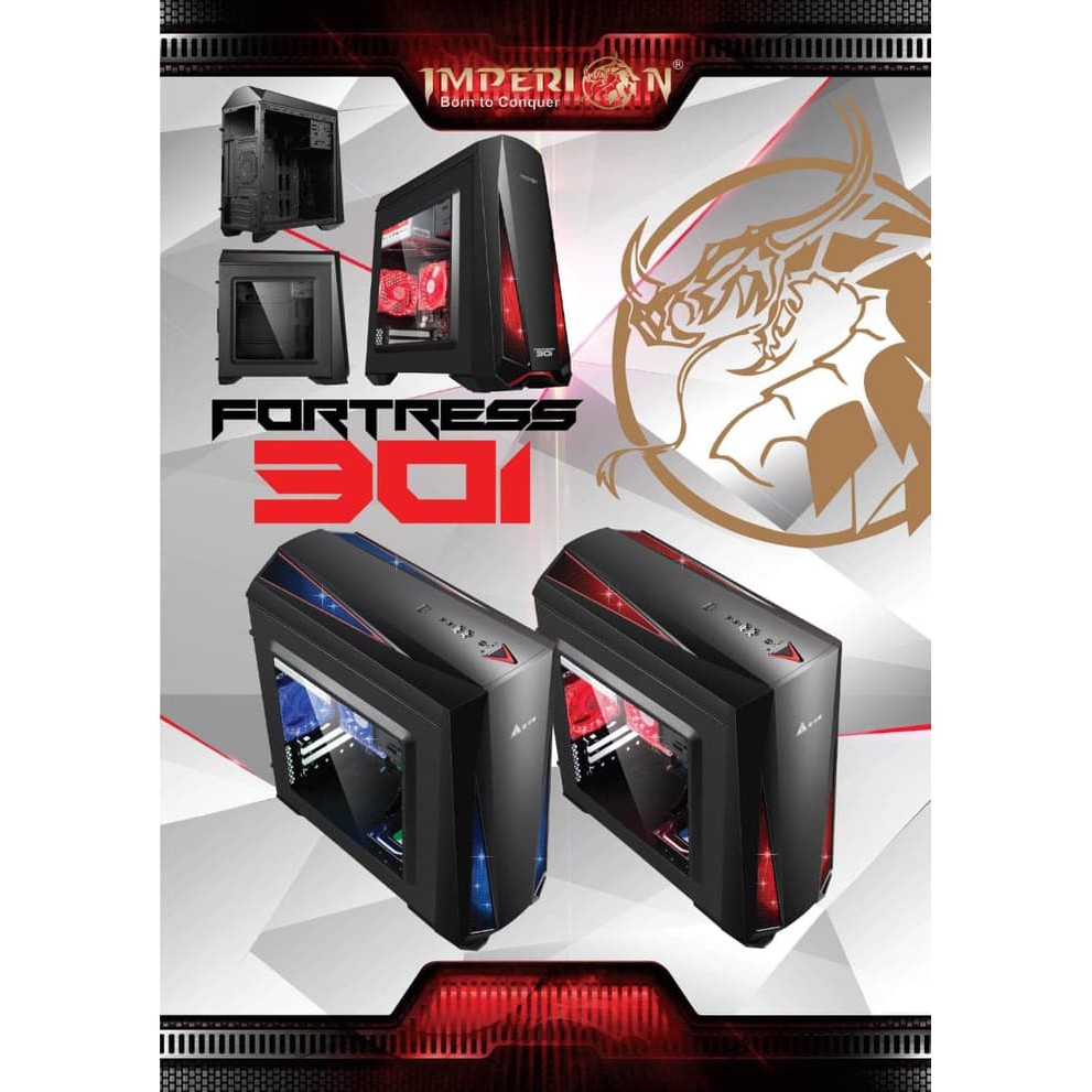 Casing Imperion Fortress 301 302 303 305 bonus FAN RGB