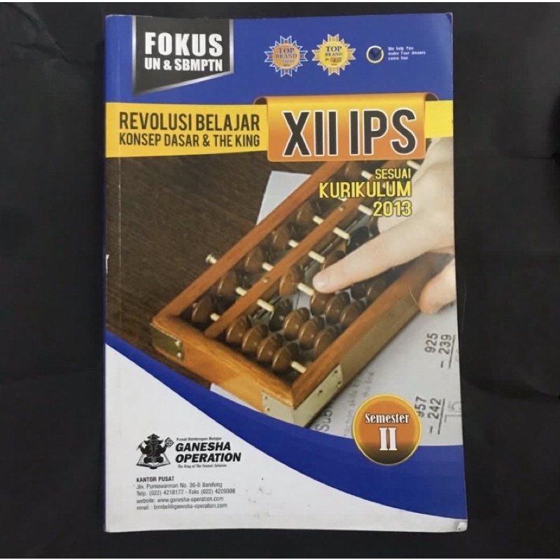[ORIGINAL] Ganesha Operation Revolusi Belajar Konsep Dasar & The King XII IPS Fokus UN & SBMPTN
