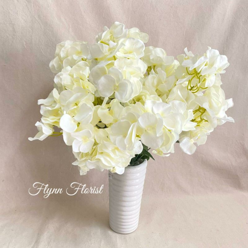 Bunga Hydrangea X5 (satuan) Bunga Artificial / Bunga Plastik / Bunga Dekorasi / Pernikahan-2