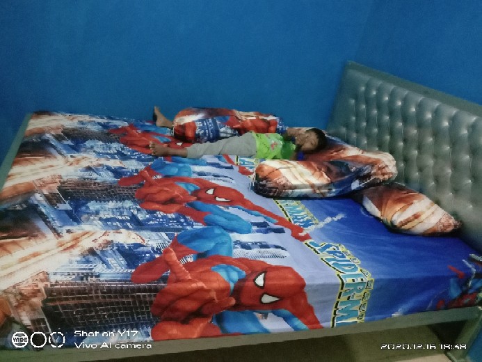 Sprei Spiderman Katun Homemade Ukuran 120 160 180