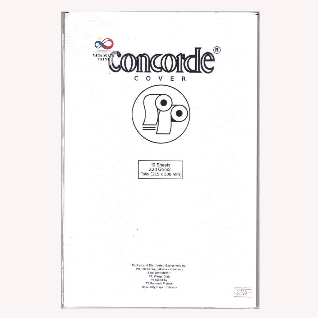 

Concorde Kertas Cover 220gr F4 Putih