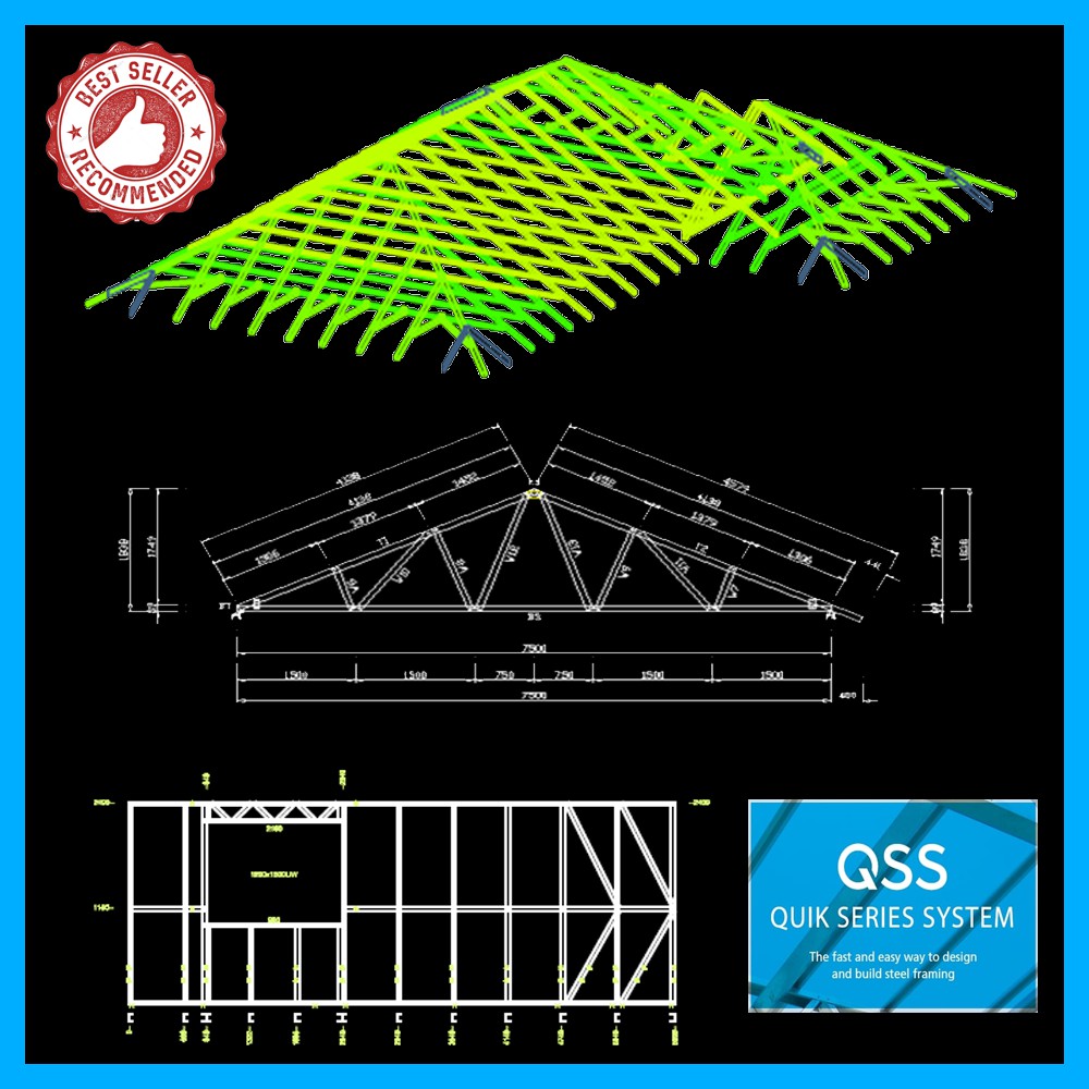 QSS Quik  Series  Framing Tutorial Software  Desain 