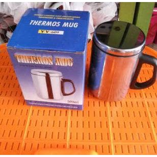 Termos Thermos Mug Gelas Stainless Tahan Panas Dingin 500ml Top One mTOP***