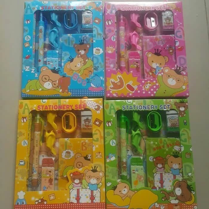 

Gaya Paket Alat Tulis/Stationery Set Memo/Souvenir Ulang Tahun Anak Promo