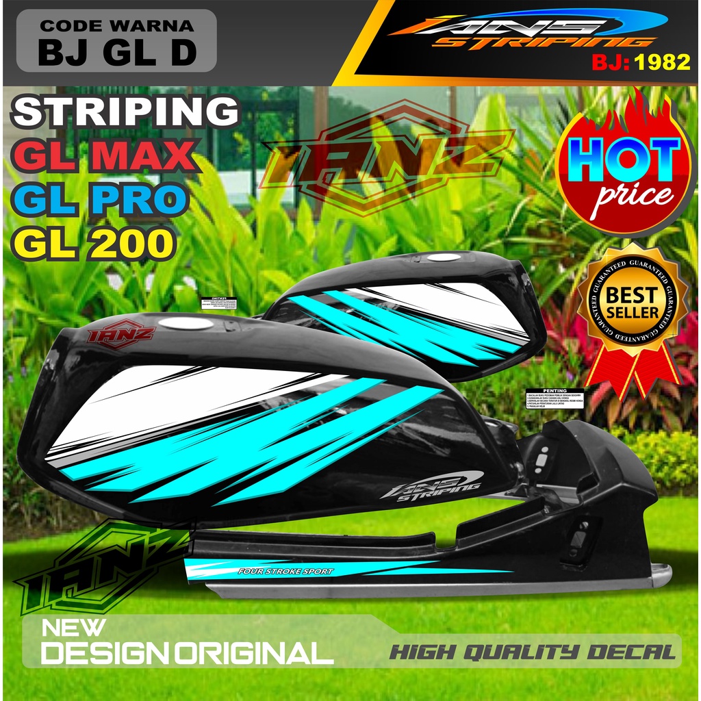 VARIASI STRIPING BODY LIST GL MAX GL PRO GL 100 NEW DESAIN / STIKER GL VARIASI TERBARU / STRIPING GL TERMURAH / COSTUM STRIPING GL TERMURAH