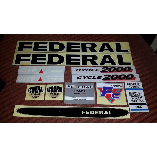 Unik Sticker Sepeda Federal CityCat - Frame gelap Promo