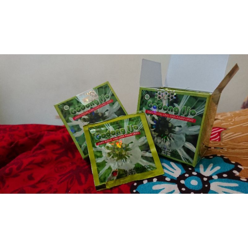 Godong ijo/ Jamu Godong Ijo Ecer/ Godong Ijo Sachet/ Jamu Godong Ijo