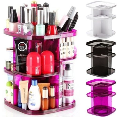 TBI TURN COSMETIC ROTATING STORAGE ORGANIZER 360- TEMPAT KOSMETIK BERPUTAR