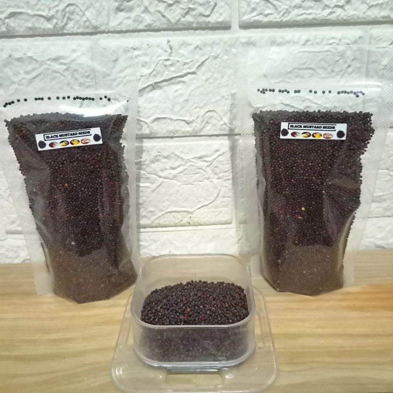 Black Mustard Seed Pakan Biji Terbaik Untuk Hewan Penyuka Biji Hamster Burung Blackmustardseed PouchS