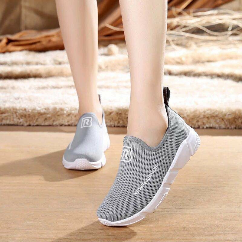  Sepatu  Slipon Cewek 5cm Tali  3 Slip  On Wanita Korea 