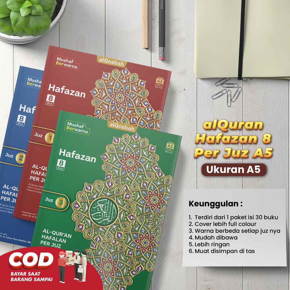AlQuran Hafalan Hafazan 8 Per Juz A5