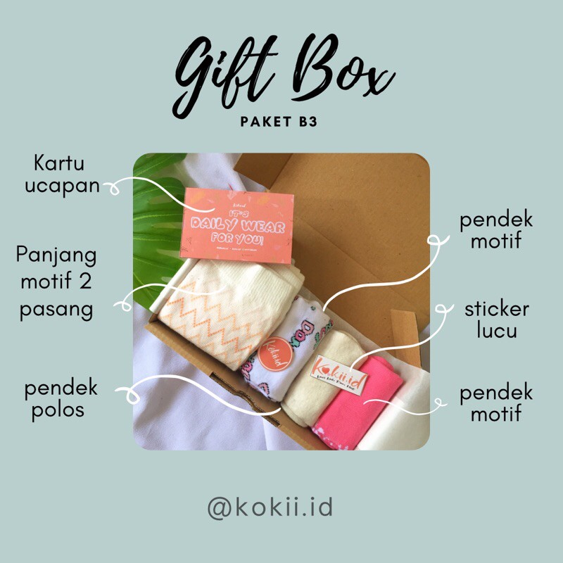 

GIFT BOX PAKET B | HAMPERS MURAH | KADO MURAH | HADIAH KECIL MURAH