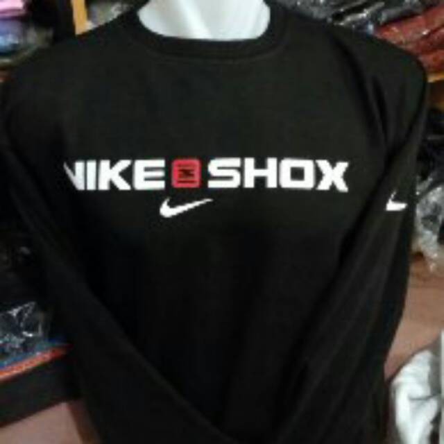 Sweater Nike SHOX Terlaris Terjangkau realpict Hitam sweater murah