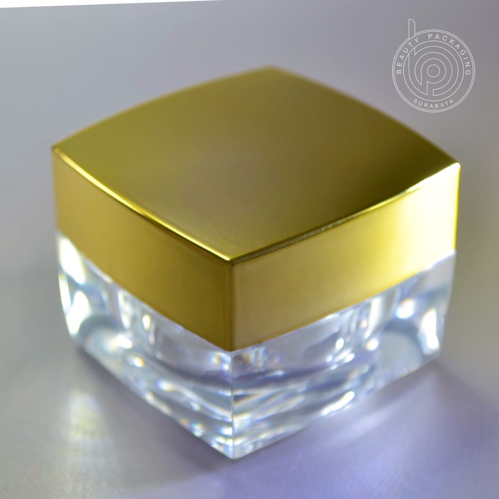 Pot Cream Acrylic 10gr Square