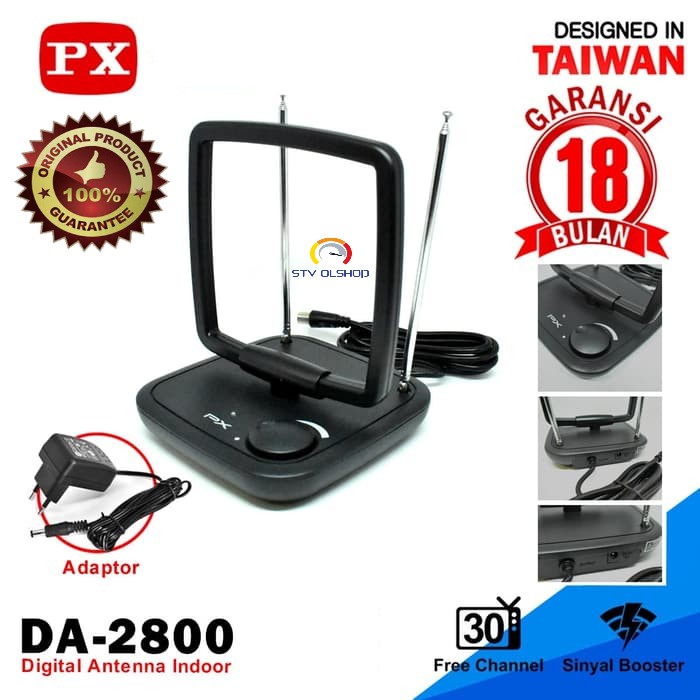 Antena TV Digital Indoor PX DA-2800 dengan Tuner Booster