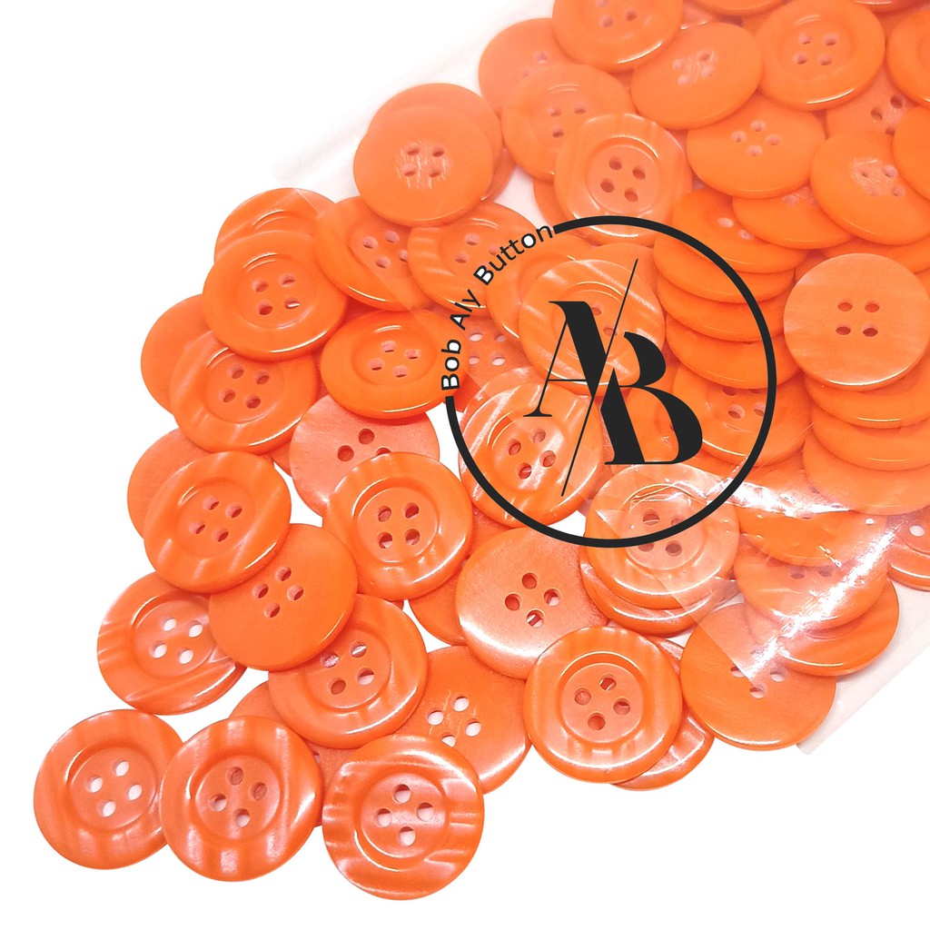 KANCING JAS SAFARI UKURAN 20 MM PER 144 PCS KC JAS 20 ORANGE 407P