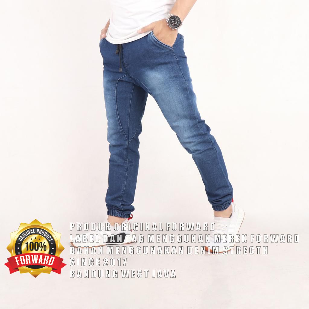 Celana Joger Jogger Denim Jeans Pria Pria Forward