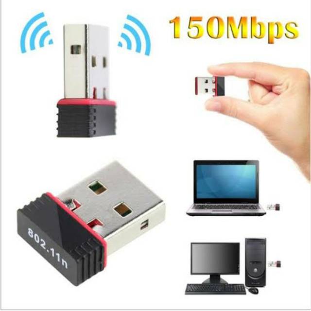 [COD] USB WIFI WIRELESS ADAPTER NETWORK USB WIFI DONGLE DONGEL ROUTER 150MBPS UNTUK KE LAPTOP PC ORIGINAL
