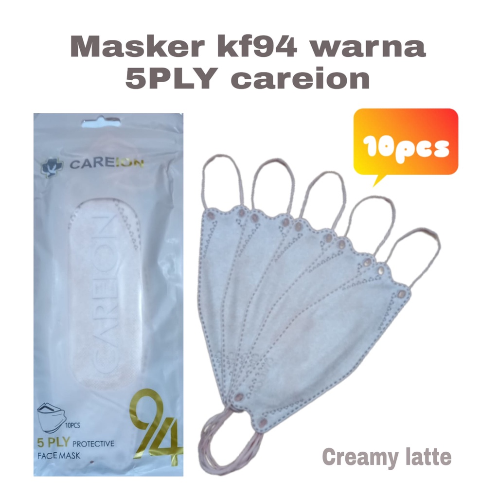 MASKER KF94 5PLY EMBOS ISI 10 NEW EDITION KF 94 5 PLY CAREION PREMIUM