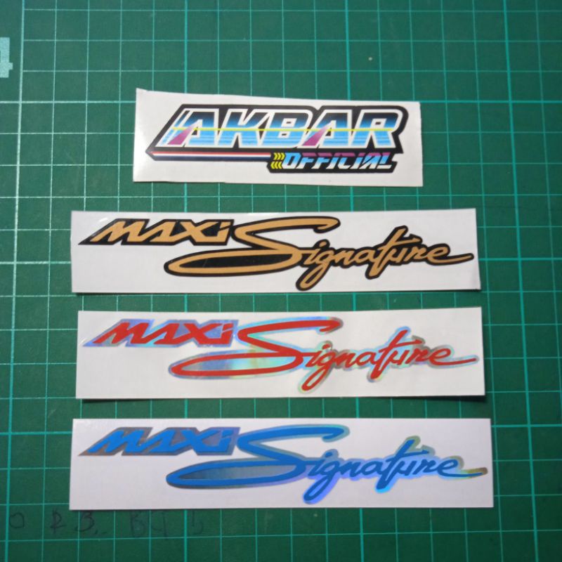 stiker maxi signature
