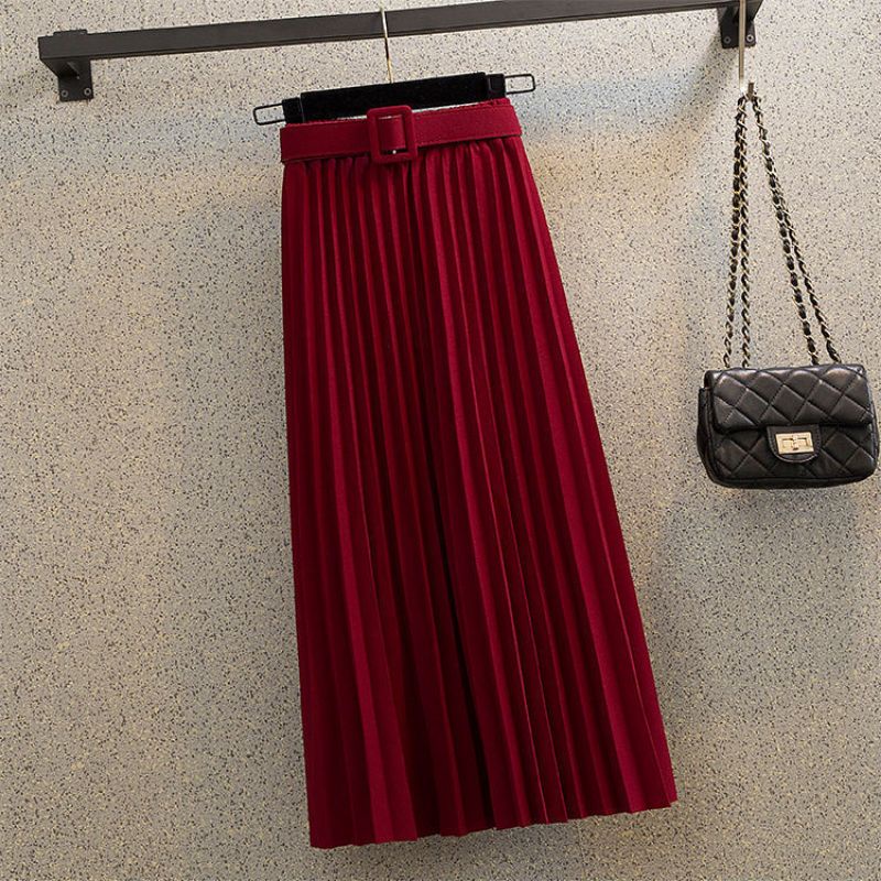 Rok Pleated plisket + Belt