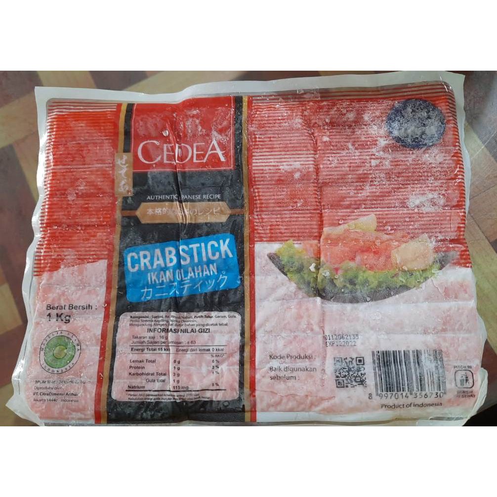 

CEDEA CRAB STICK 1 KG / STIK KEPITING FROZEN FOOD