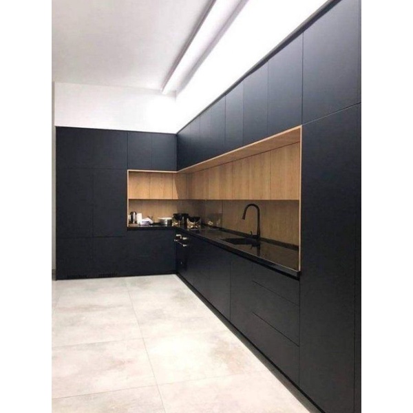 PAYMENT CEGER, JAKTIM | Kitchenset Finishing HPL, Meja Bar Finishing HPL with Top Table HPL