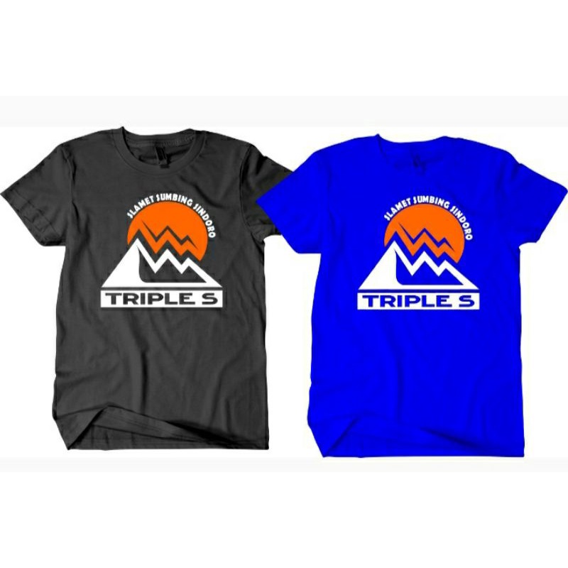 KAOS GUNUNG~KAOS TRIPLE S~KAOS SLAMET SUMBING SINDORO~DISTRO MURAH~KAOS OUTDOOR