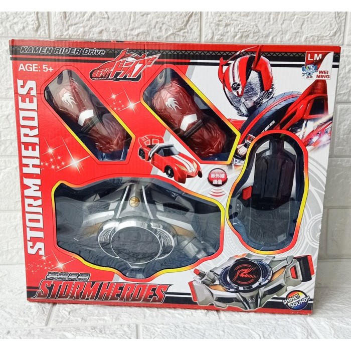 Mainan Anak Kamen Rider Build Drive Driver Belt Sabuk Rider Strom Heroes Dx