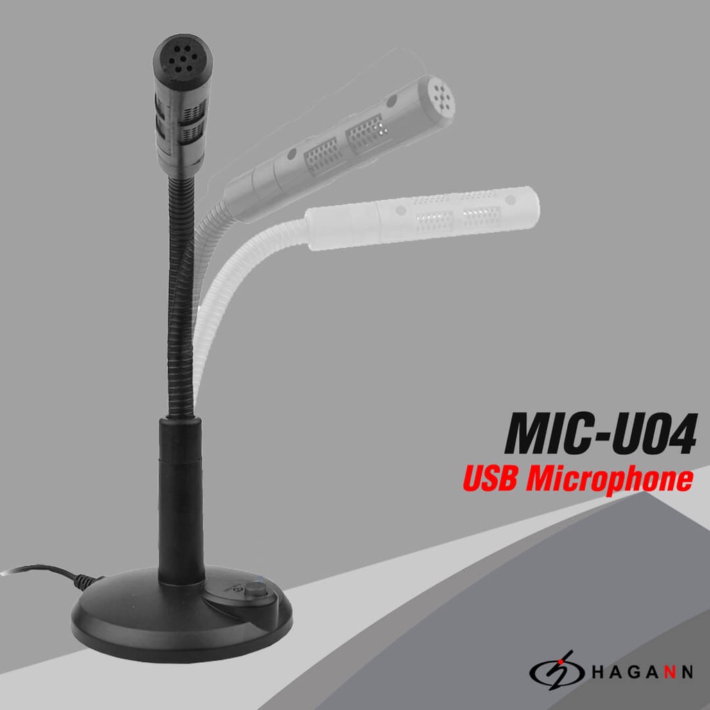 MIC-U04 USB Microphone Gaming PC Laptop Mikrofon Kabel Mik Condenser Microfon Zoom Meeting &amp; Mac