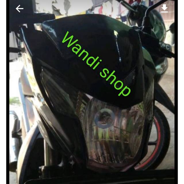 Lampu depan satria Fu injeksi kedok satria Fu injeksi