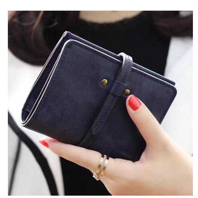 [LOKAL] DOMMO - D1305 DOMPET GISEL - Dompet Lipat Mini-Navy