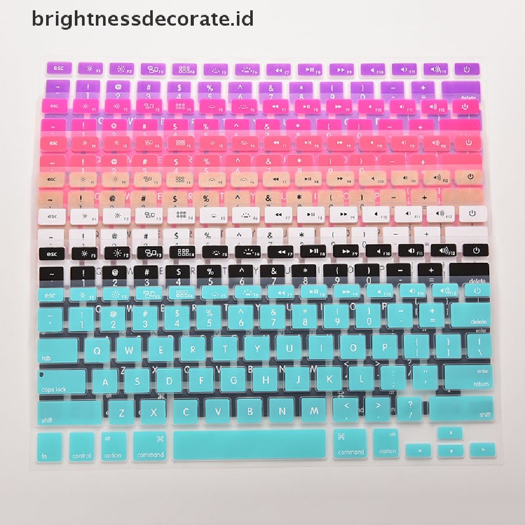 Case Pelindung Keyboard Bahan Silikon Untuk Macbook Air Pro 13 15 17