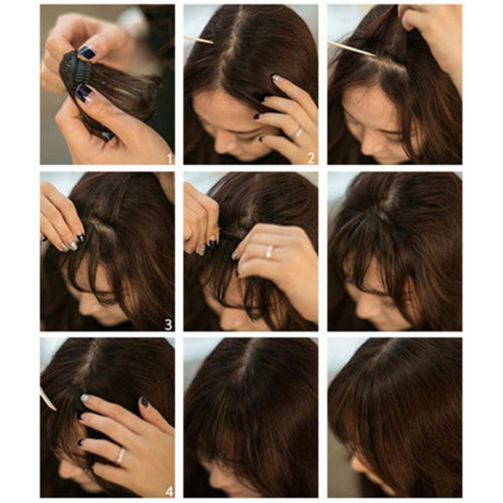 Top Hair Extension Woman Rambut Sintetis Tipis Alami