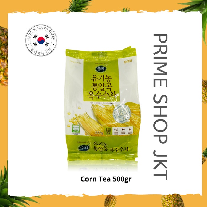 

(BISA COD) Pure Korean Roasted Corn Tea Minuman Teh Biji Jagung Khas Korea 500 gr