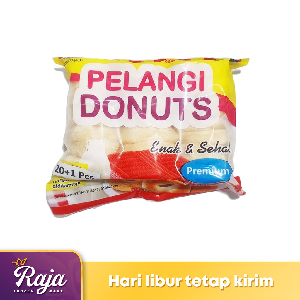 

Pelangi Donat Mini isi 21 Pcs / Donat Kentang / Frozen Food / Kentang Beku / Makanan Beku