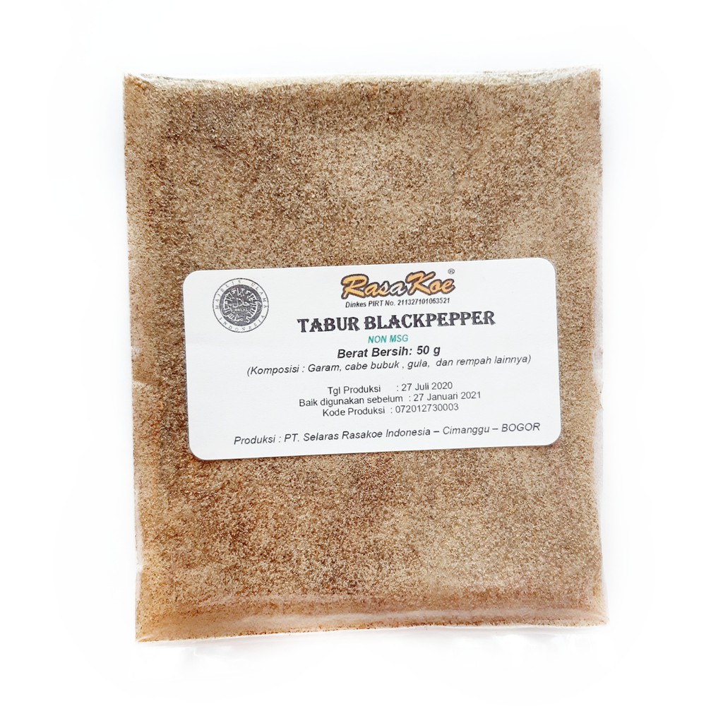 

Rasakoe Bumbu Tabur Non MSG Blackpepper 50gr