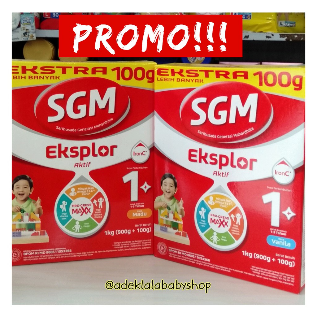 

SGM Eksplor 1+ MADU/VANILA 900 gram