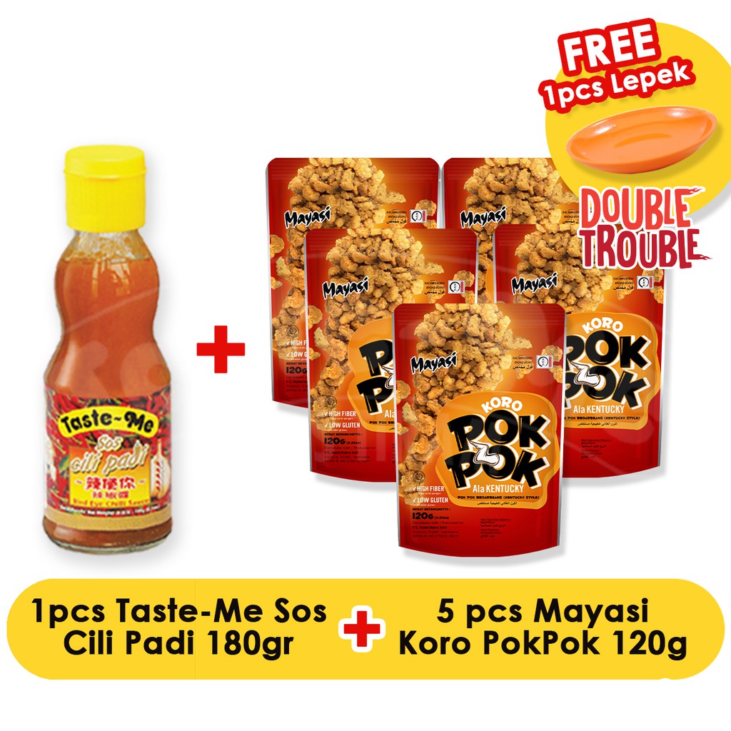 

TASTE-ME Sambal Sos Cili Padi [180 g] - PAKET DOUBLE TROUBLE