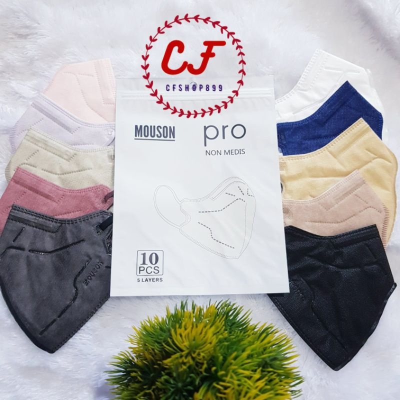 Masker KN95 Mouson Pro / KN95 PRO Embos Original Mouson isi 10pcs