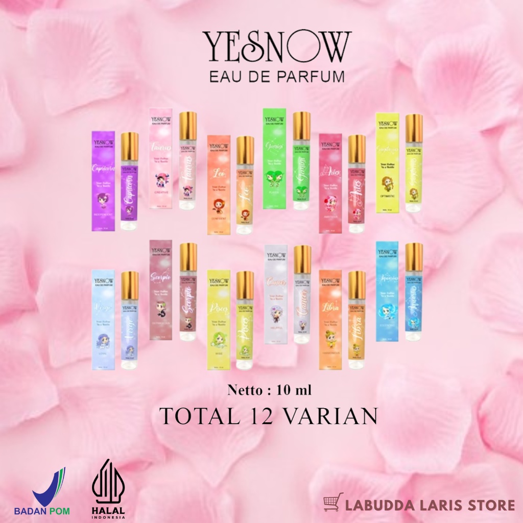 Parfume YESNOW x Ria Ricis (10ML) ZODIAC EAU DE PARFUME - Parfume Wanita - Eu De Parfume - Perfume -