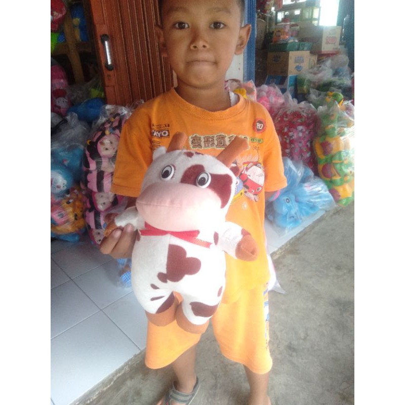 Boneka Sapi Berdiri Ukuran 25cm